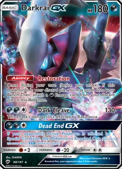 Pokémon-Karte Darkrai GX 088/147