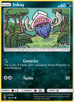 Pokémon-Karte Inkay 089/147