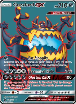Pokémon-Karte Guzzlord GX 105/111