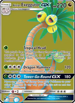 Pokémon-Karte Alolan Exeggutor GX 107/111