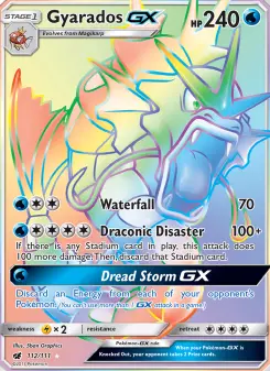 Pokémon-Karte Gyarados GX 112/111