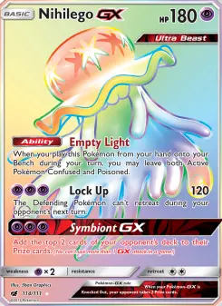 Pokémon-Karte Nihilego GX 114/111