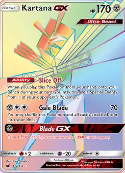 Pokémon-Karte Kartana GX 117/111