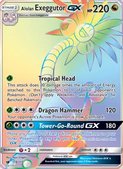 Pokémon-Karte Alolan Exeggutor GX 118/111