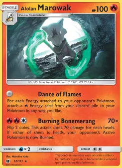 Pokémon-Karte Alolan Marowak 012/111