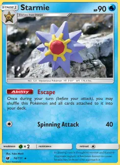 Pokémon-Karte Starmie 016/111