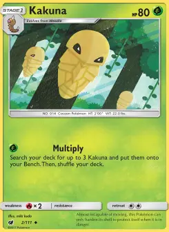 Pokémon-Karte Kakuna 002/111