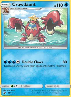 Pokémon-Karte Crawdaunt 025/111