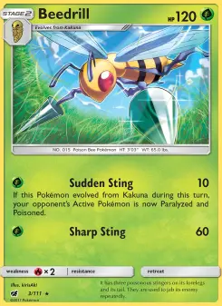 Pokémon-Karte Beedrill 003/111
