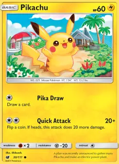Pokémon-Karte Pikachu 030/111