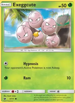 Pokémon-Karte Exeggcute 004/111