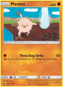 Pokémon-Karte Mankey 050/111