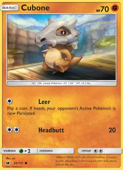 Pokémon-Karte Cubone 052/111