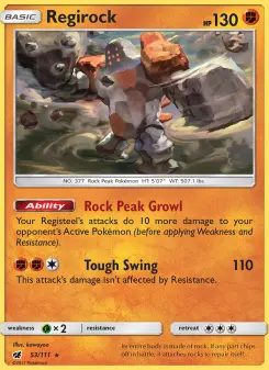 Pokémon-Karte Regirock 053/111