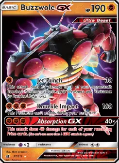 Pokémon-Karte Buzzwole GX 057/111