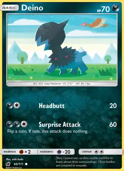 Pokémon-Karte Deino 060/111
