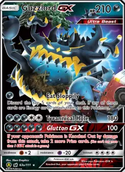 Pokémon-Karte Guzzlord-GX 63a