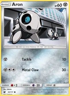 Pokémon-Karte Aron 065/111