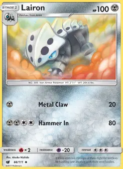 Pokémon-Karte Lairon 066/111