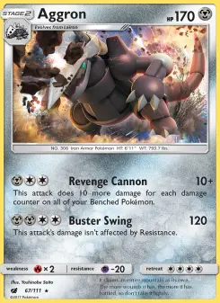 Pokémon-Karte Aggron 067/111