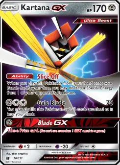 Pokémon-Karte Kartana GX 070/111