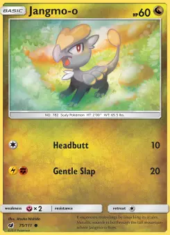 Pokémon-Karte Jangmo-o 075/111