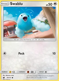 Pokémon-Karte Swablu 079/111