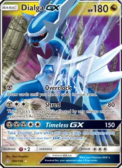 Pokémon-Karte Dialga GX 100/156