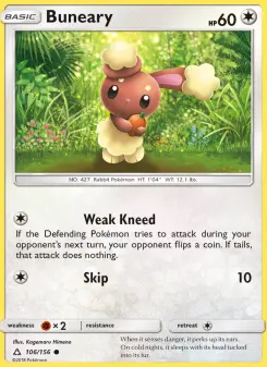 Pokémon-Karte Buneary 106/156