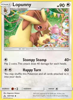 Pokémon-Karte Lopunny 107/156