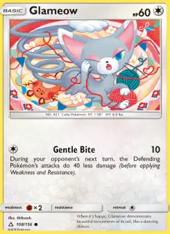 Pokémon-Karte Glameow 108/156