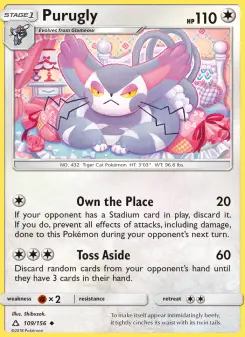 Pokémon-Karte Purugly 109/156