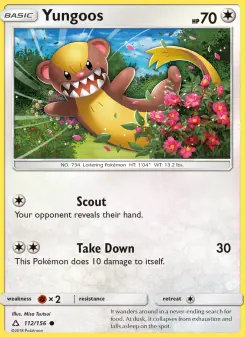 Pokémon-Karte Yungoos 112/156