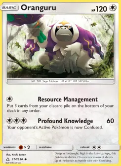 Pokémon-Karte Oranguru 114/156