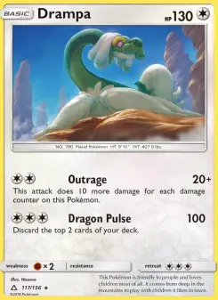Pokémon-Karte Drampa 117/156