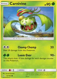 Pokémon-Karte Carnivine 012/156