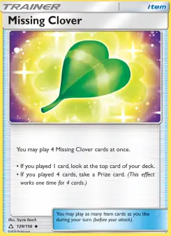 Pokémon-Karte Missing Clover 129/156