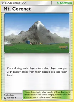 Pokémon-Karte Mt. Coronet 130/156