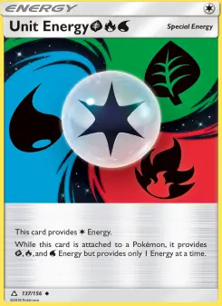 Pokémon-Karte Unit Energy GrassFireWater 137/156