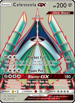 Pokémon-Karte Celesteela GX 144/156