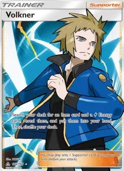 Pokémon-Karte Volkner 156/156