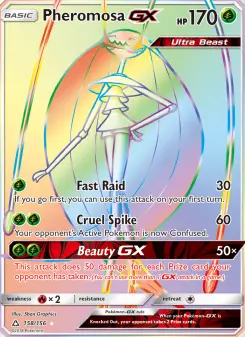 Pokémon-Karte Pheromosa GX 158/156