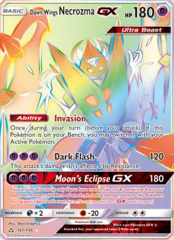 Pokémon-Karte Dawn Wings Necrozma GX 161/156