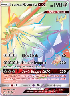 Pokémon-Karte Dusk Mane Necrozma GX 163/156