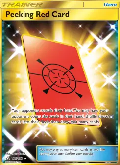 Pokémon-Karte Peeking Red Card 169/156