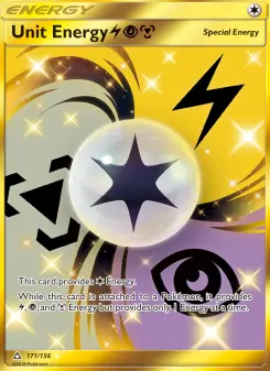 Pokémon-Karte Unit Energy LightningPsychicMetal 171/156
