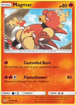 Pokémon-Karte Magmar 018/156