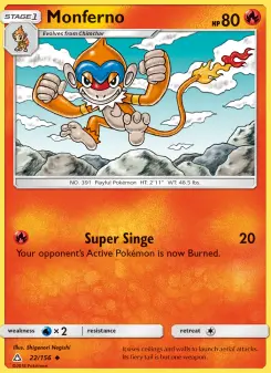 Pokémon-Karte Monferno 022/156