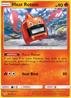 Pokémon-Karte Heat Rotom 024/156