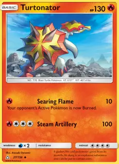 Pokémon-Karte Turtonator 027/156